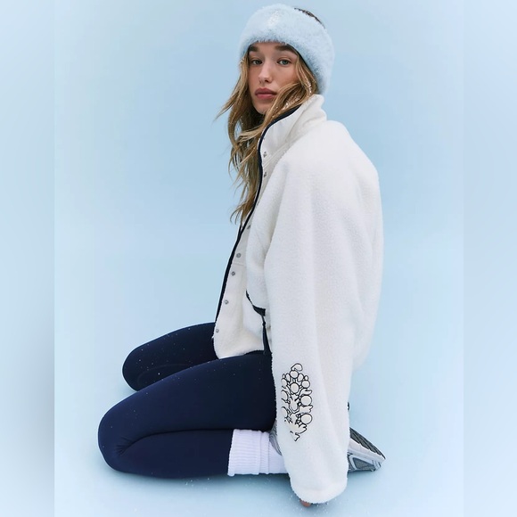 Free People Hit The Slopes Patch Fleece Jacket - Picture 4 of 7